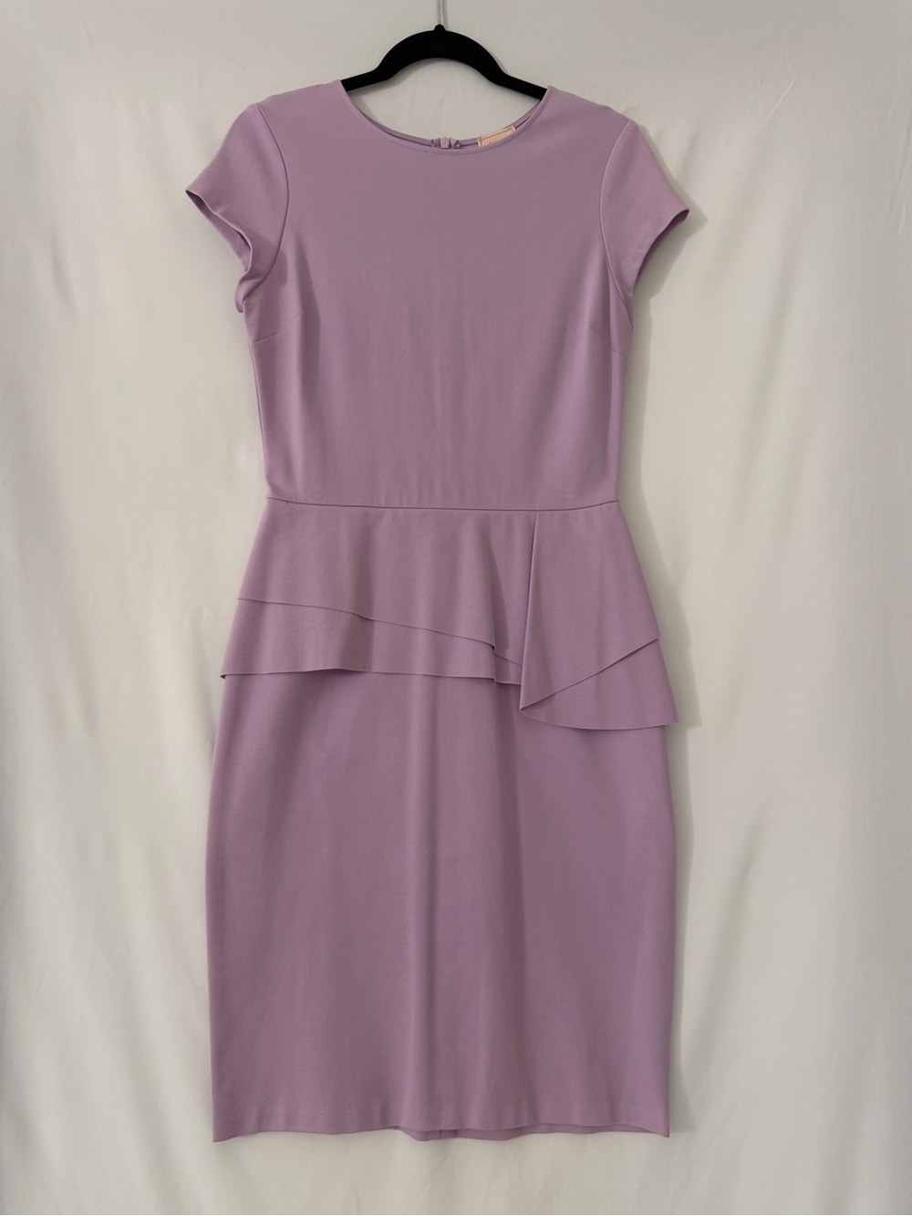 love...ady Lavender Peplum Midi Dress